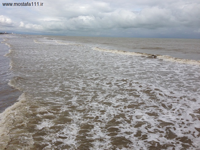 خروش دریای مازندران 