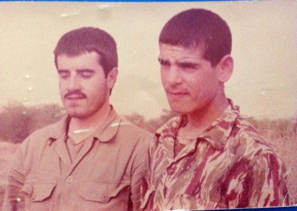 شهید سید محسن مصطفوی و شهید محمود بیاریان در کنار هم